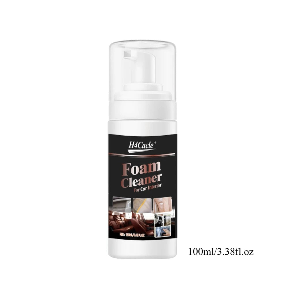 Spray nettoyant mousse multi-surfaces voiture - flacon 100 ml avec pompe moussante