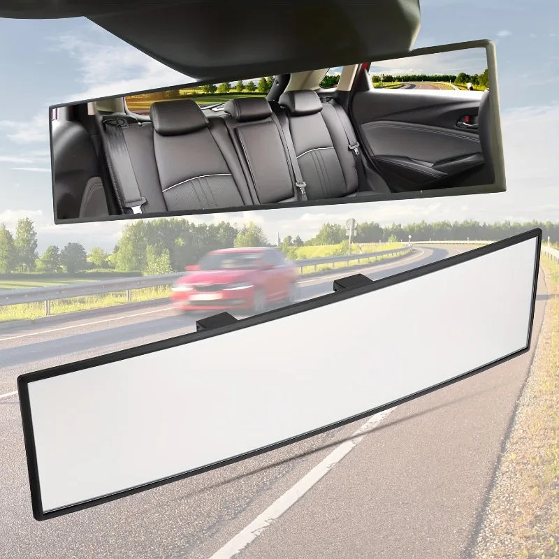 Rétroviseur Intérieur Panoramique Grand Angle Convexe - Anti-éblouissement